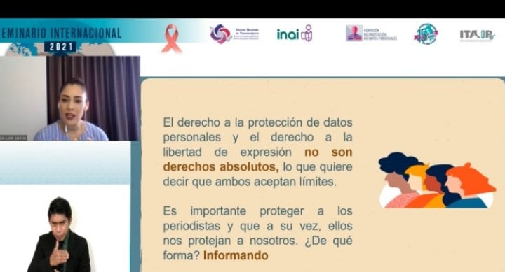 Expone IZAI en Seminario Internacional 2021 en materia de protección de datos personales.