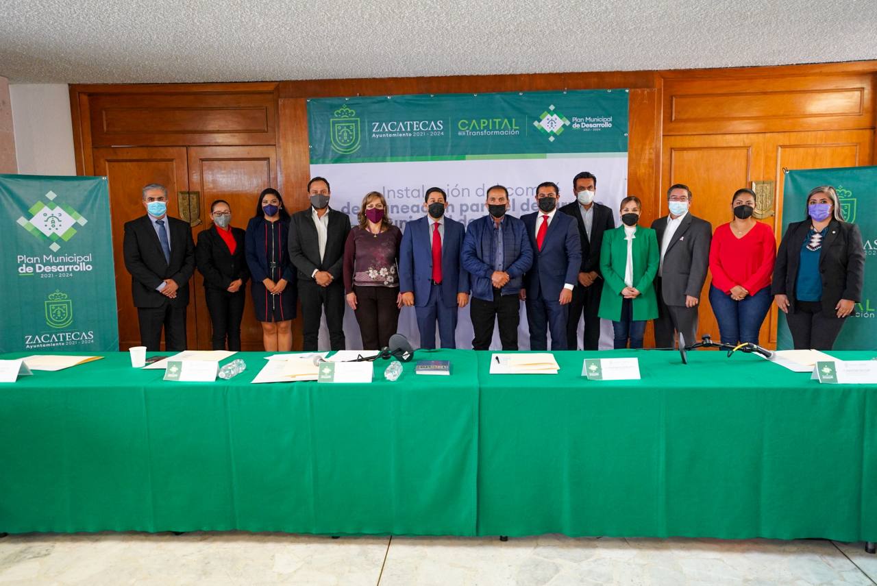 TOMA PROTESTA EL COMITÉ DE PLANEACIÓN PARA EL DESARROLLO MUNICIPAL DE ZACATECAS