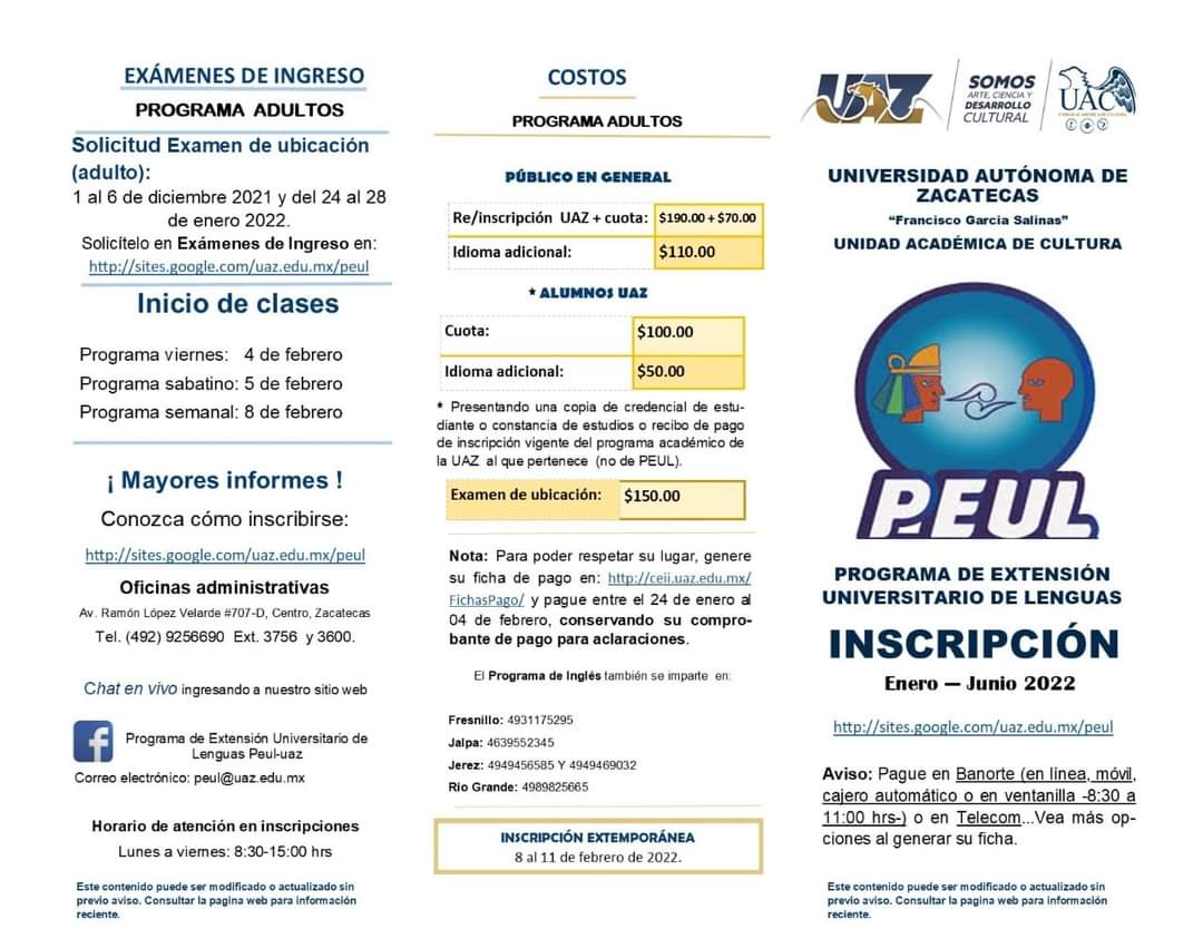 PEUL amplía su proceso de inscripción para el aprendizaje de idiomas