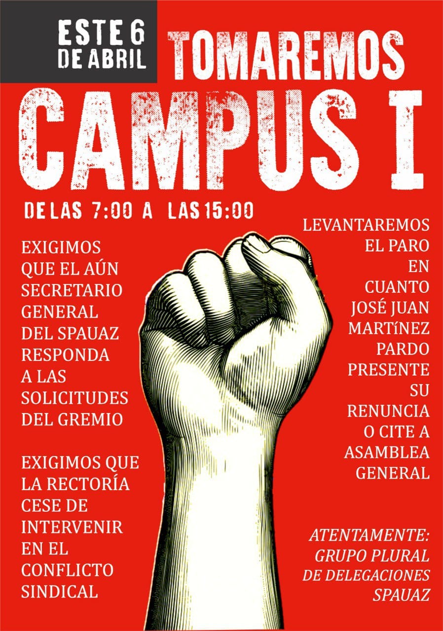 Boletín de prensa sobre el proceso de destitución del secretario general del SPAUAZ