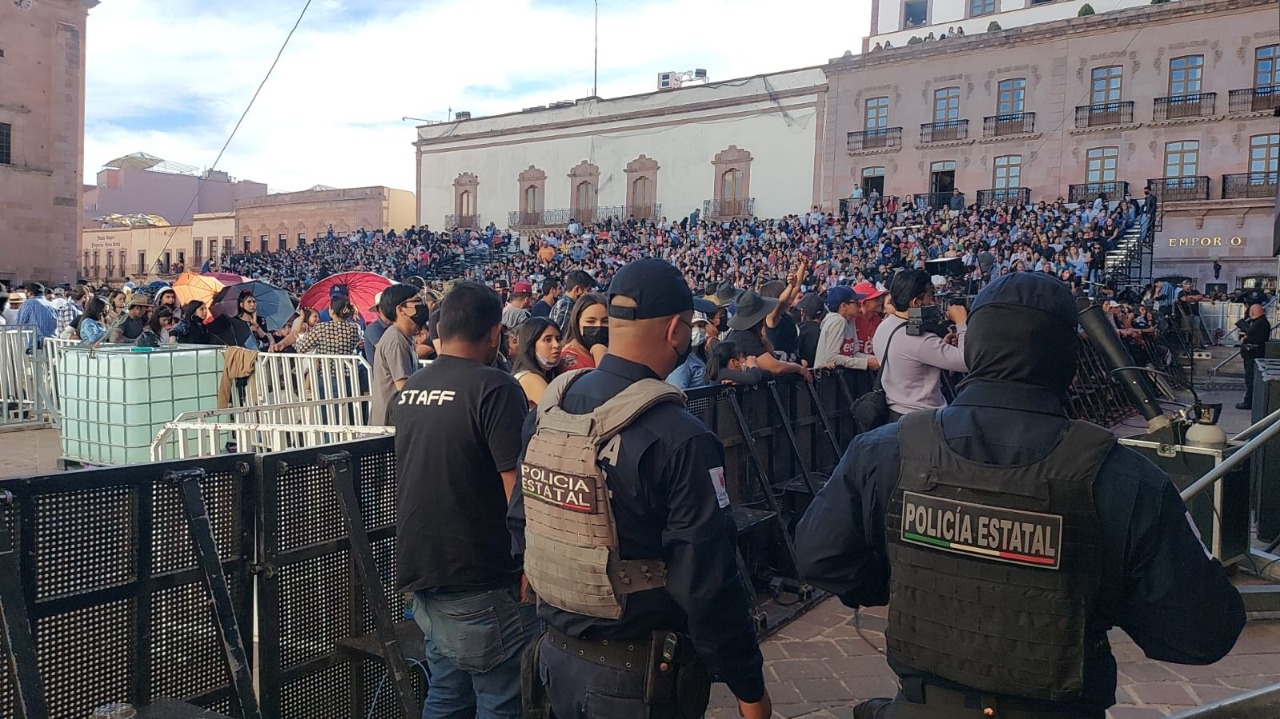 SSP reporta saldo blanco tras implementación de operativo de seguridad en el Festival Cultural Zacatecas 2022.