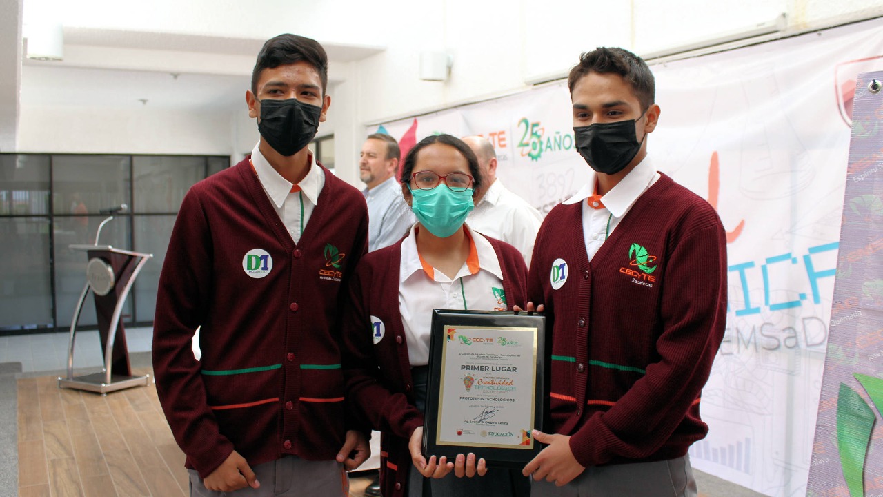 Reconoce Cecytez cultura innovadora de estudiantes y docentes en Concurso de Creatividad Tecnológica