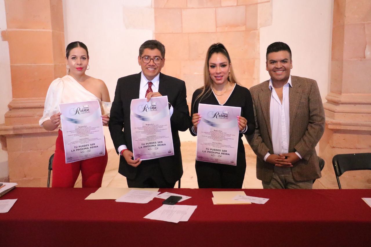 PRESENTAN CONVOCATORIA PARA LAS CANDIDATAS A REINA DEL 468 ANIVERSARIO DE LA FUNDACIÓN DE FRESNILLO