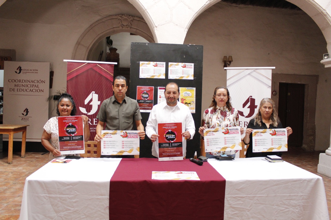 PRESENTAN PROGRAMA DEL FESTIVAL NACIONAL DE DANZA ARMANDO CORREA GONZÁLEZ EN JEREZ, Y TALLERES DE VERANO EN BIBLIOTECAS PÚBLICAS