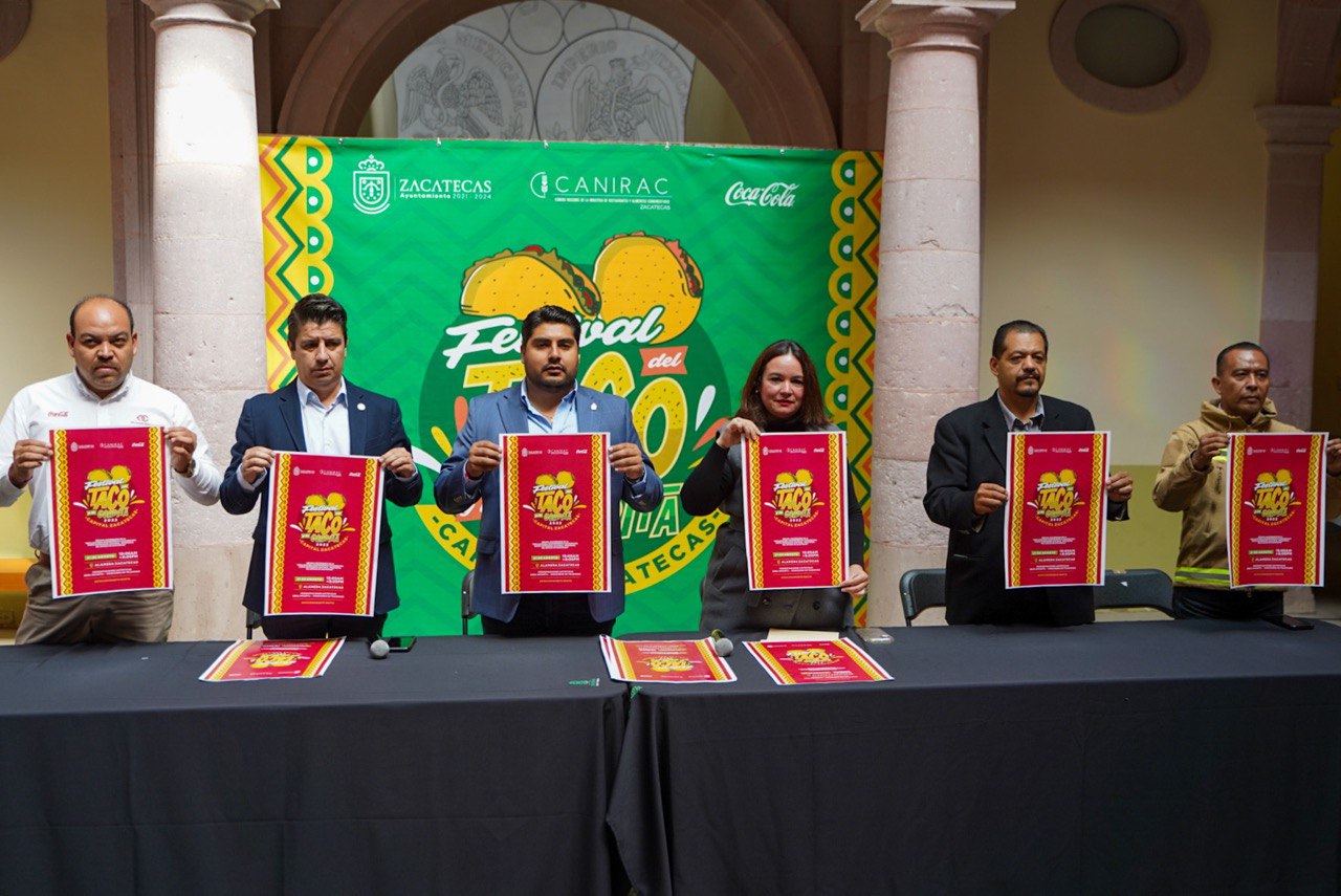 ANUNCIA AYUNTAMIENTO DE ZACATECAS SÉPTIMA EDICIÓN DEL FESTIVAL DEL TACO Y LA GORDITA
