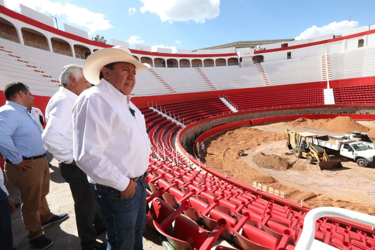 Supervisa Gobernador David Monreal instalaciones de la Fenaza para garantizar la seguridad y el confort de los asistentes