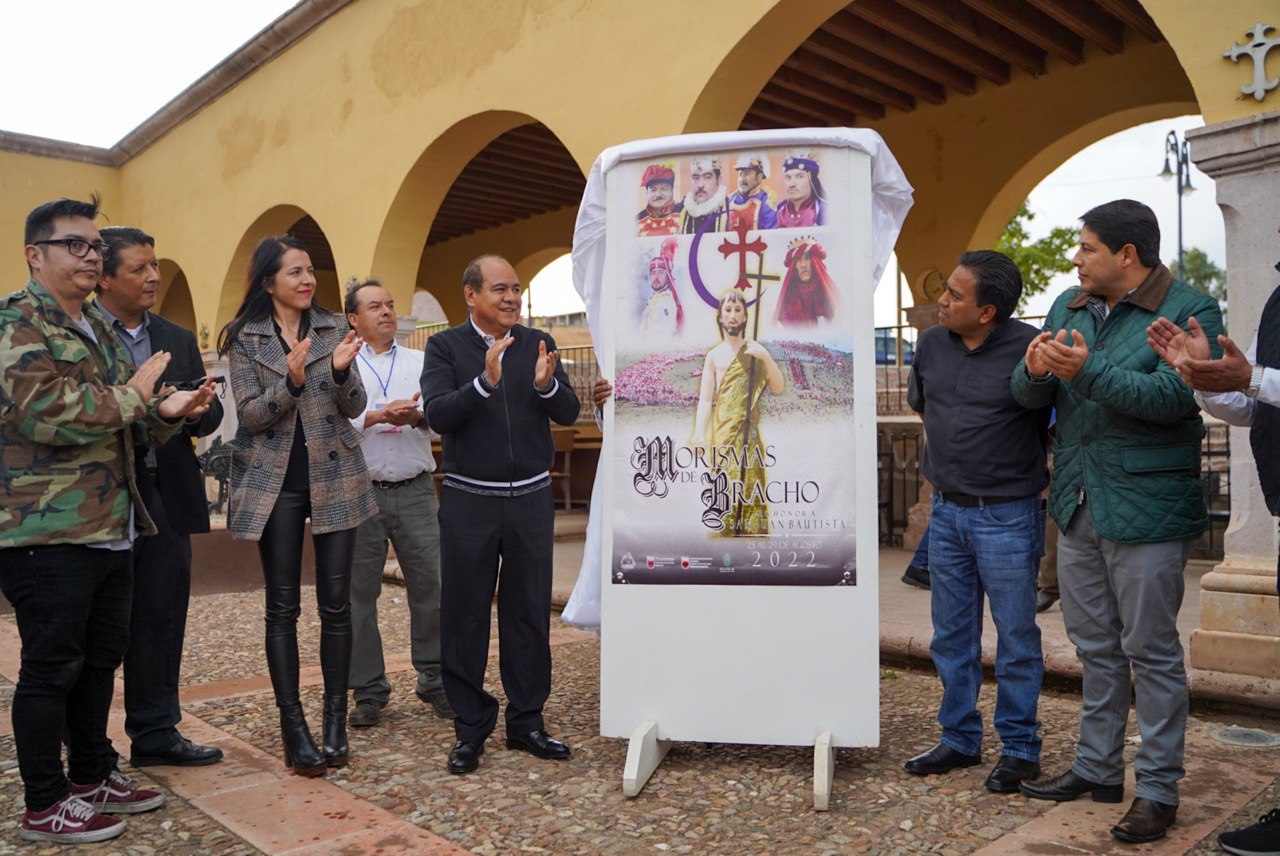 PRESENTAN AUTORIDADES CAPITALINAS Y DEL ESTADO PÓSTER OFICIAL DE LAS MORISMAS DE BRACHO