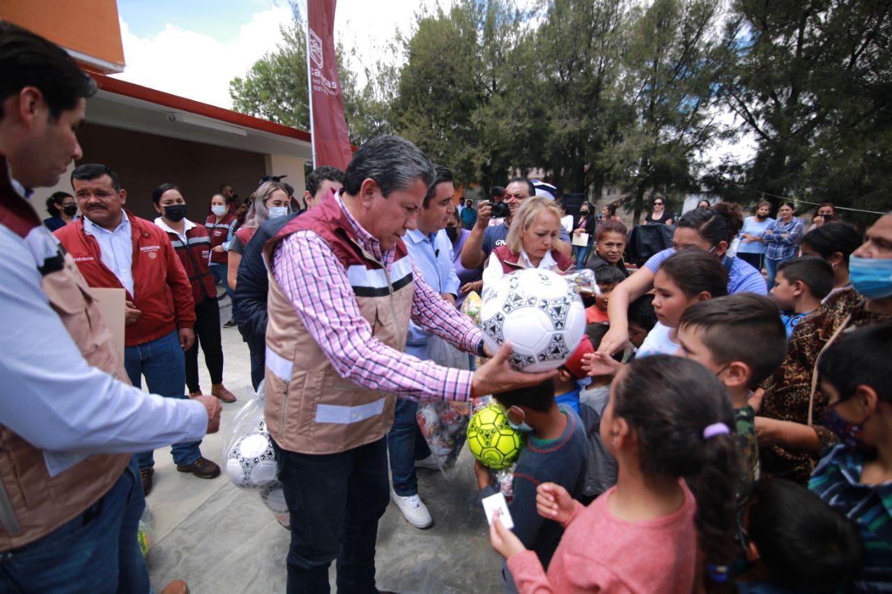 Gobernador David Monreal rehabilita jardín de niños que atiende a alumnos de escasos recursos en Río Grande