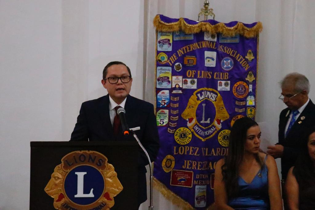RECONOCE EL GOBIERNO MUNICIPAL EL ALTO ESPÍRITU DE SERVICIO DEL CLUB DE LEONES JEREZ RAMÓN LÓPEZ VELARDE