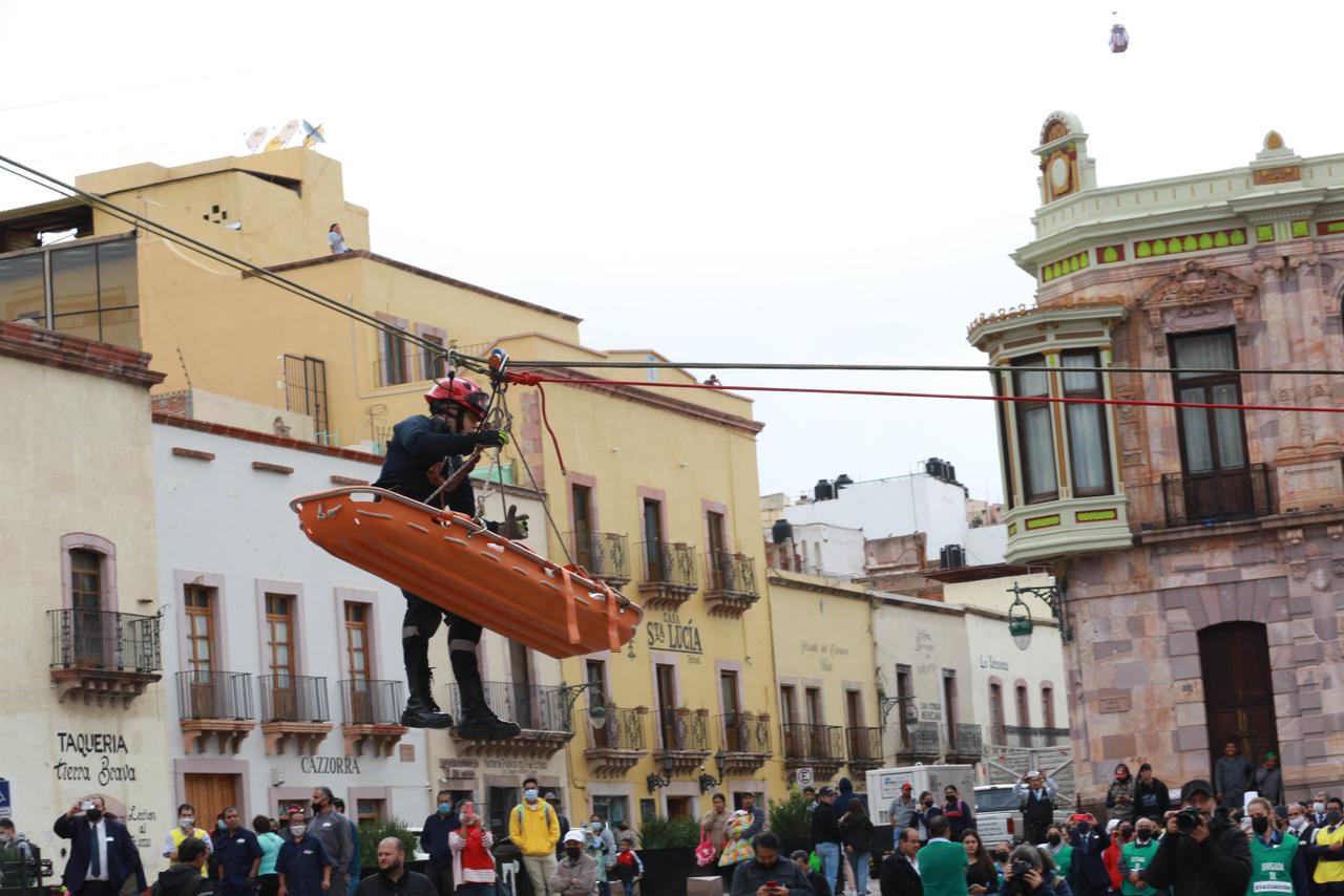 En Zacatecas, encabeza Gobernador David Monreal Ávila simulacro nacional de Protección Civil