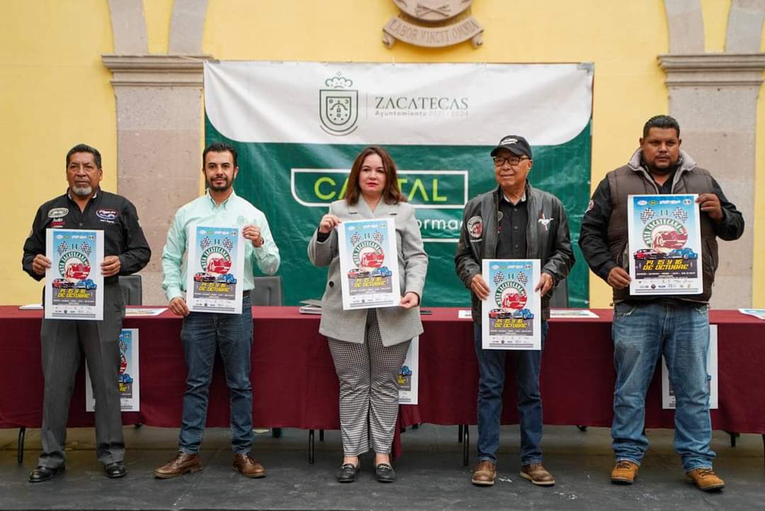 ANUNCIA AYUNTAMIENTO DE ZACATECAS LA RUTA DE AUTOS CLÁSICOS
