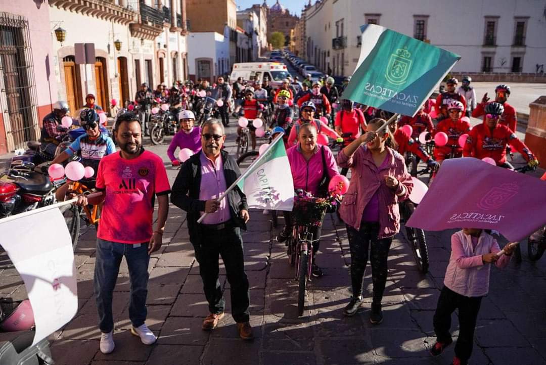 REALIZA AYUNTAMIENTO CAPITALINO RODADA ROSA “POR MÍ, POR ELLAS, POR TODAS”
