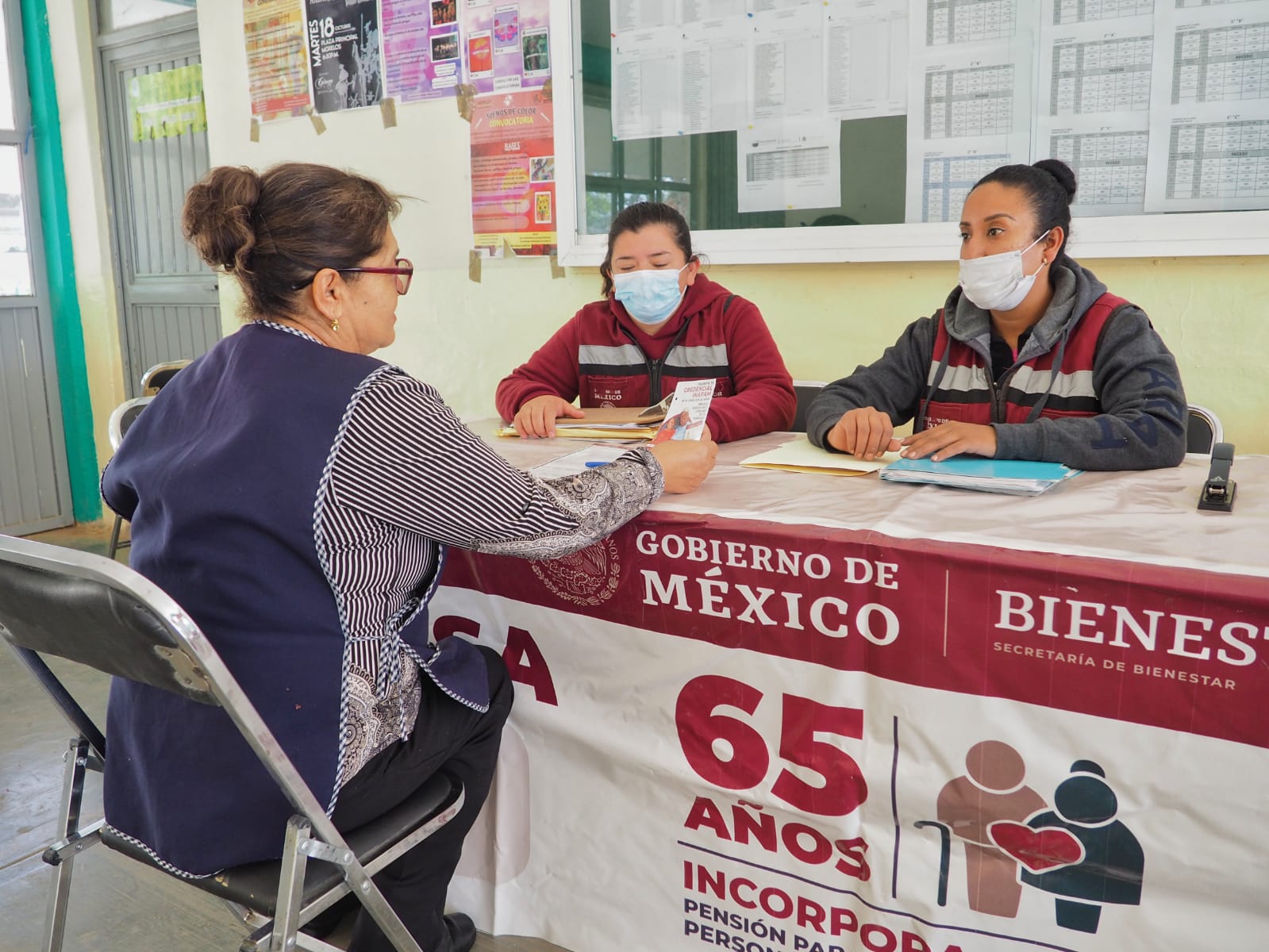 CONTINÚA EN LOS 58 MUNICIPIOS EL REGISTRO A LA PENSIÓN PARA ADULTOS MAYORES
