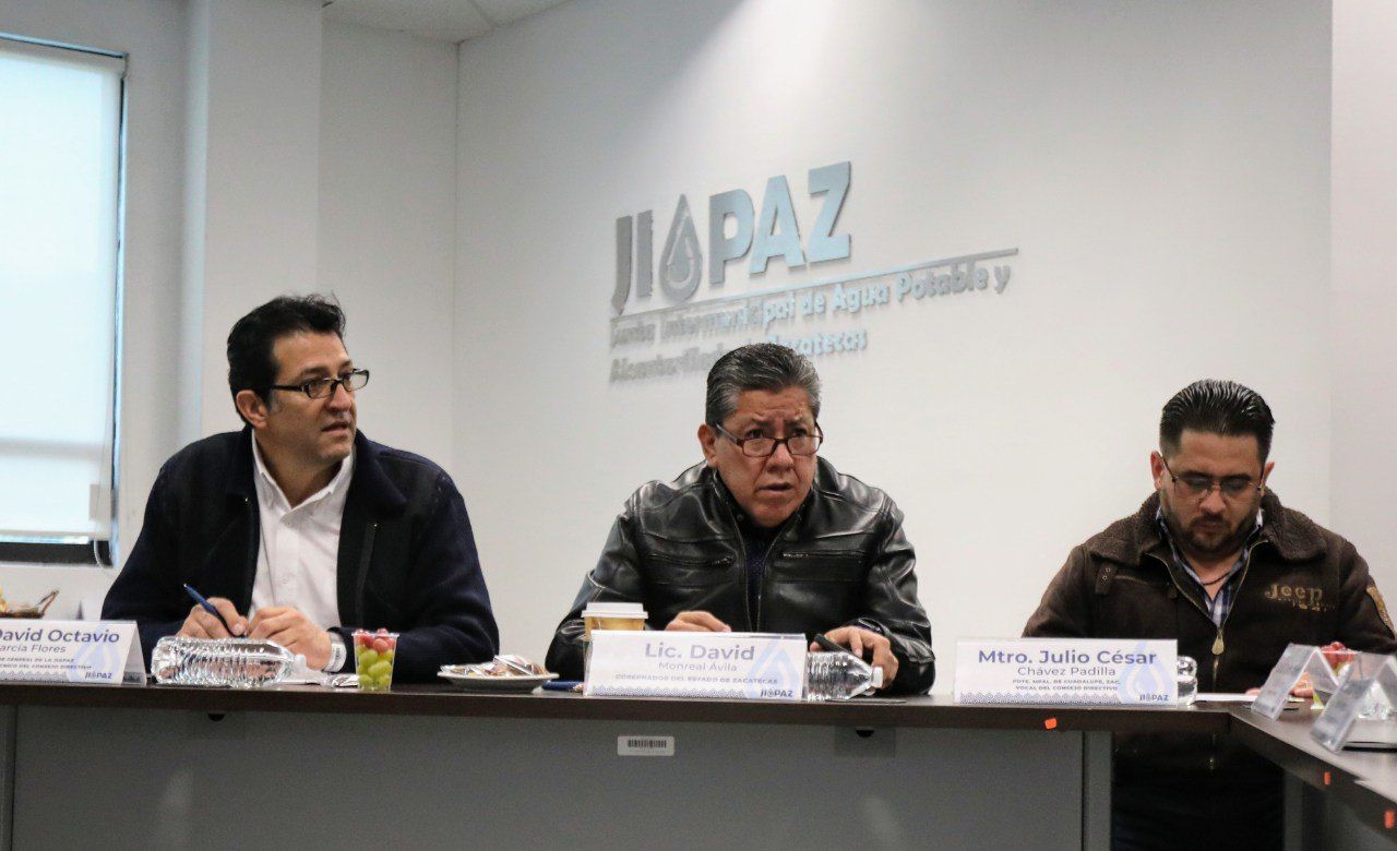 Anuncia Gobernador David Monreal Mesa Técnica del Agua en apoyo a la JIAPAZ