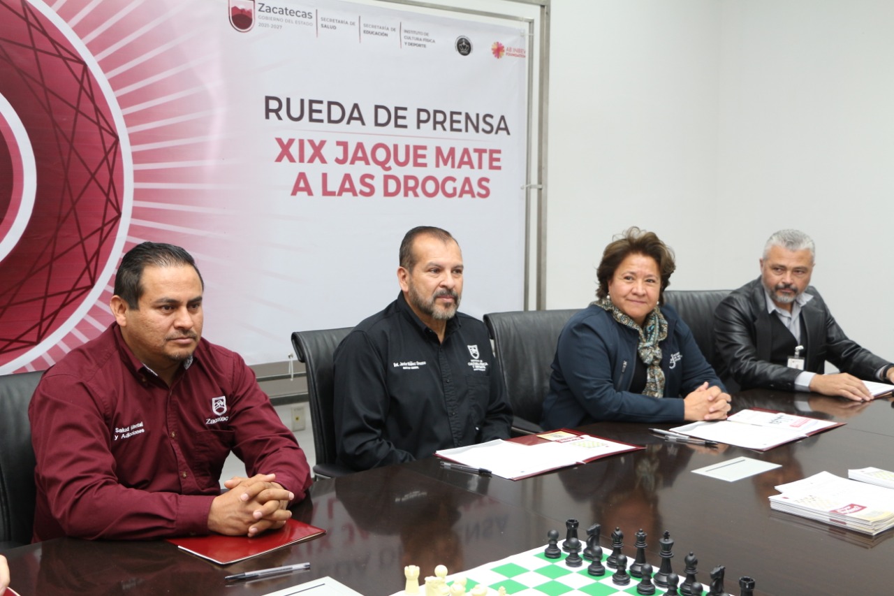 Presenta SSZ torneo de ajedrez Jaque Mate a las Drogas 2022
