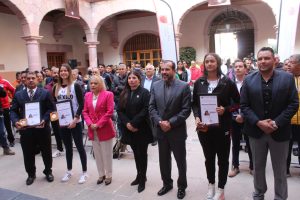 Fátima Rubio, Valeria Flores y Eleazar Román reciben del Gobierno de Zacatecas el Premio Estatal del Deporte 2022