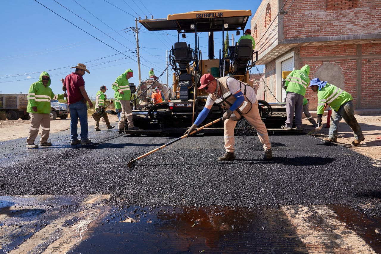 Pavimenta Gobierno de Zacatecas 27 calles de Villanueva