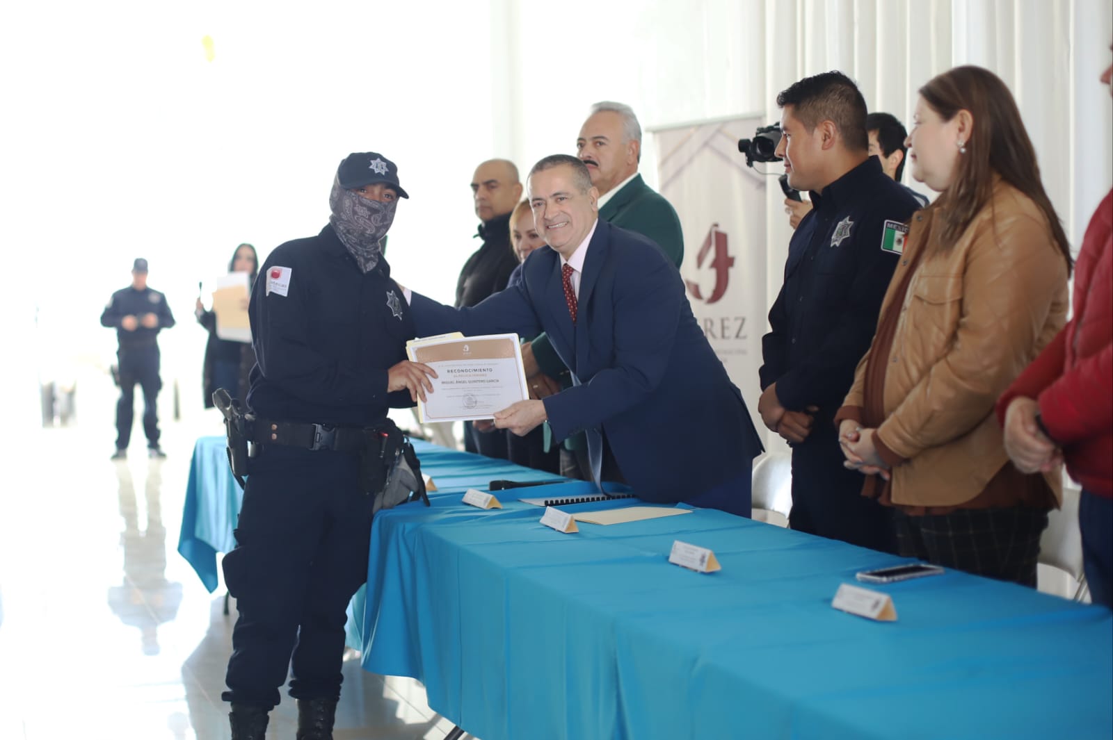 RECONOCEN EN JEREZ  DESEMPEÑO DE ELEMENTOS DE SEGURIDAD EN DÍA DEL POLICÍA