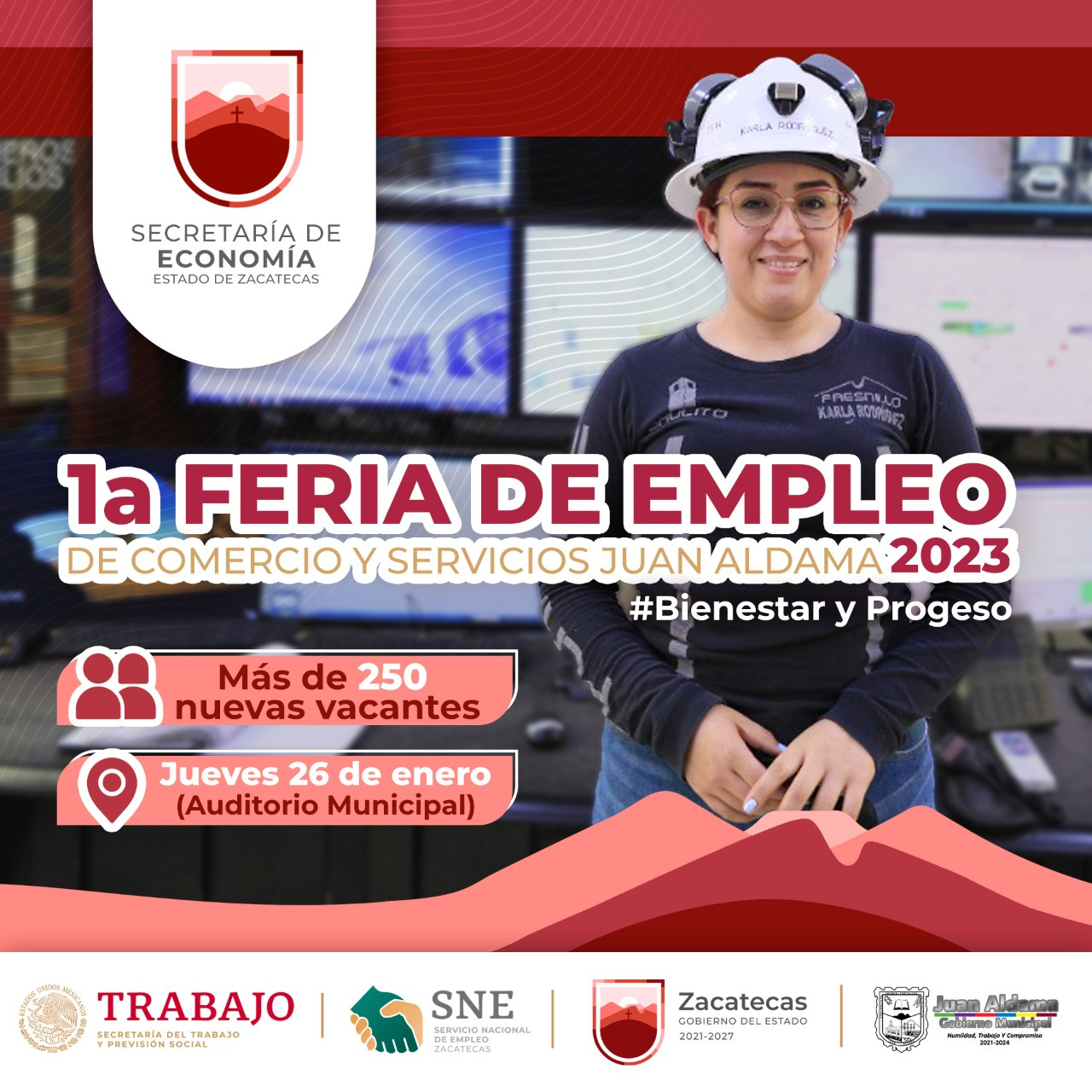 Realizará Gobierno de Zacatecas Feria del Empleo en Juan Aldama; habrá más de 250 vacantes