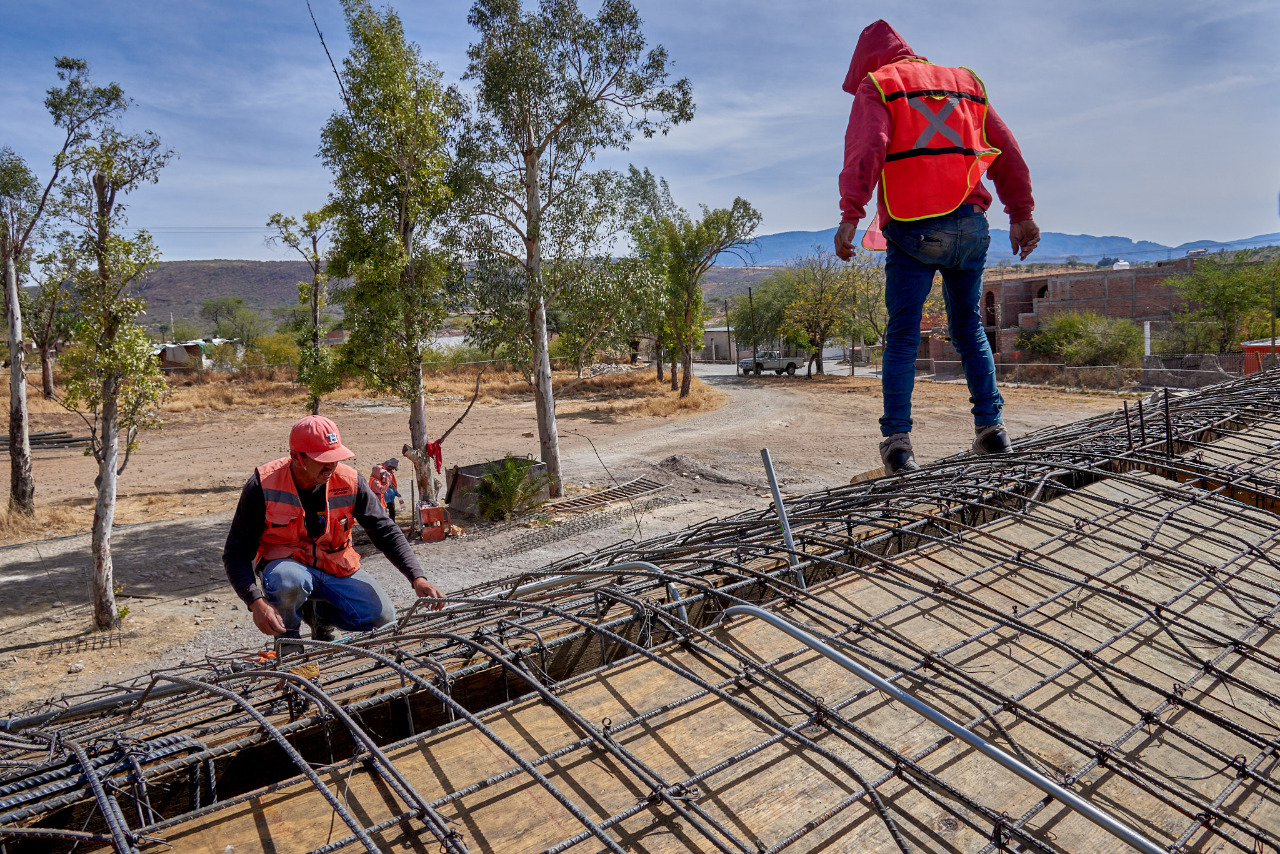 Registra Gobierno de Zacatecas avance en construcción de Casa del Bienestar en Apozol