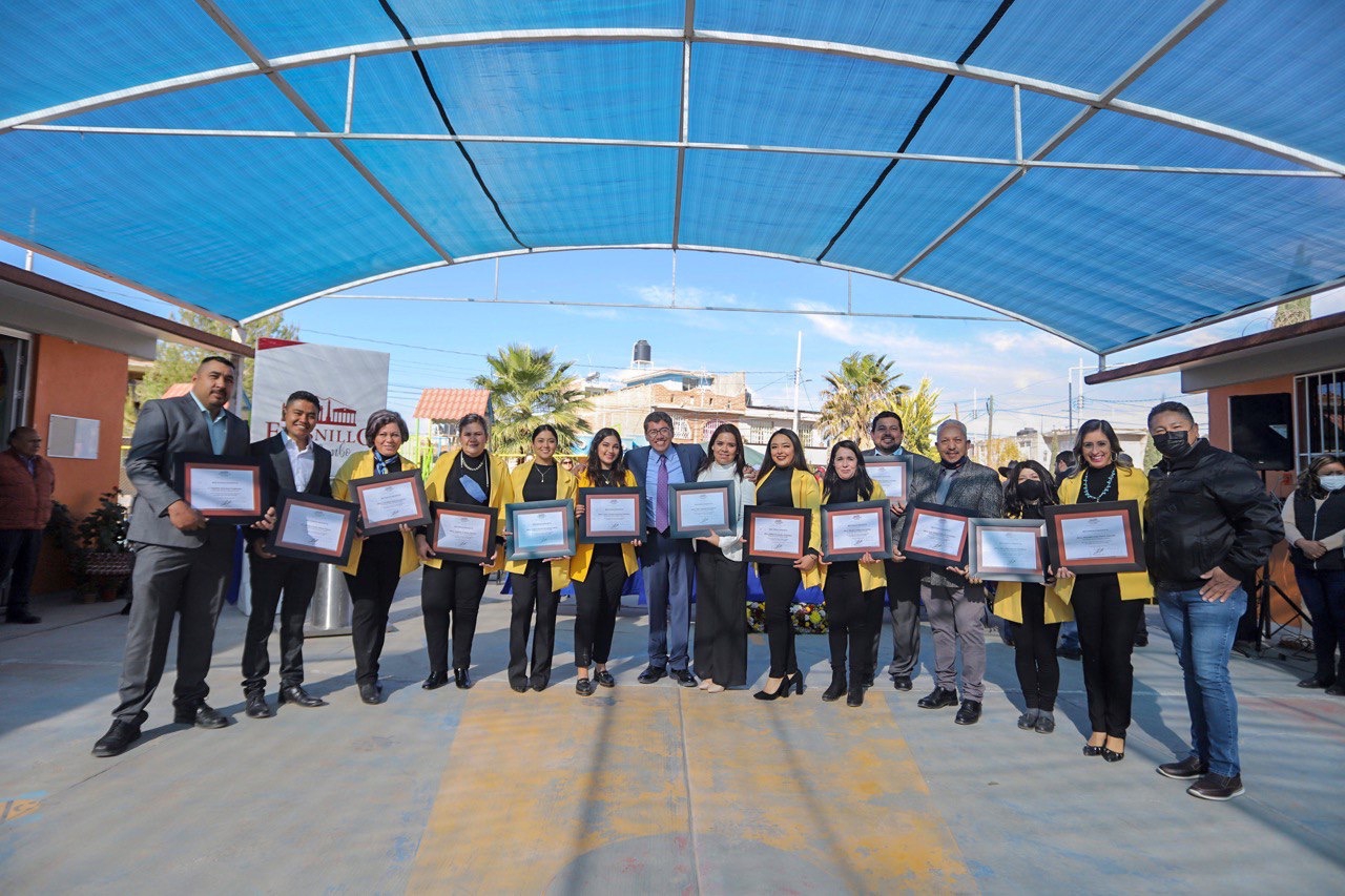 PROMUEVEN LOS VALORES CÍVICOS EN EL JARDÍN DE NIÑOS MATEO GALLEGOS