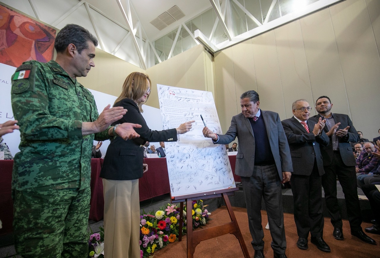 Amplia David Monreal colaboración  ciudadanía y gobierno en Seguridad; firman Pacto de Construcción de Paz