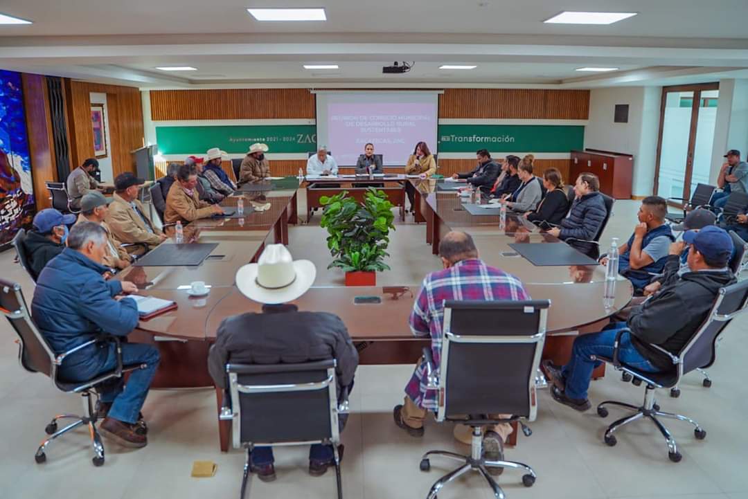 REALIZAN SESIÓN DEL CONSEJO MUNICIPAL DE DESARROLLO RURAL SUSTENTABLE DE ZACATECAS