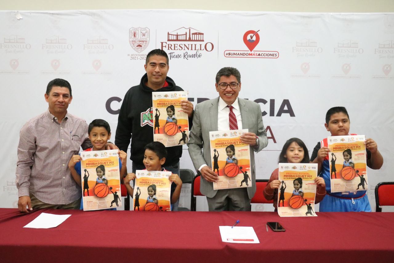 ANUNCIAN FESTIVAL ESTATAL DE MINIBASQUET EN FRESNILLO