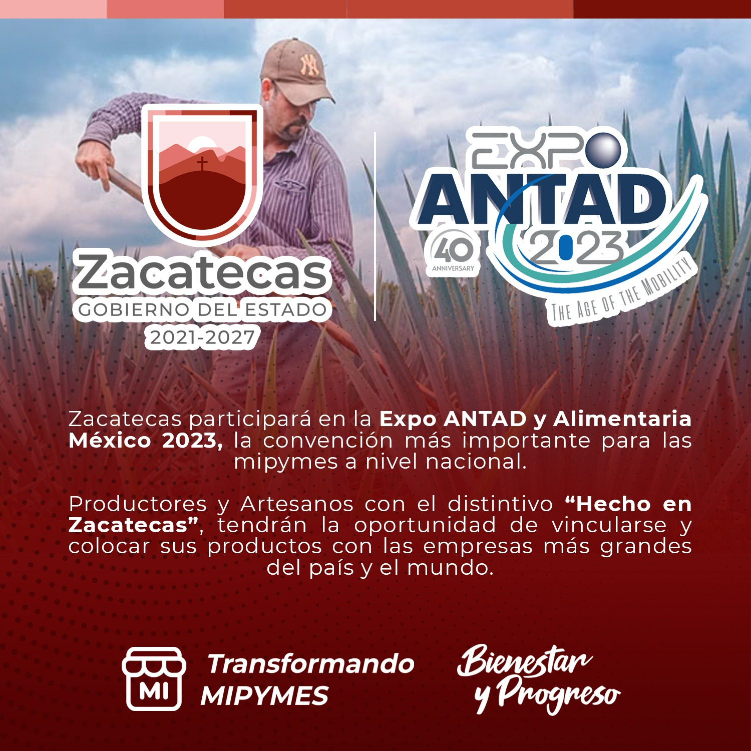 Más de 30 productores locales participarán en la Expo ANTAD y Alimentaria 2023, con el distintivo “Hecho en Zacatecas”