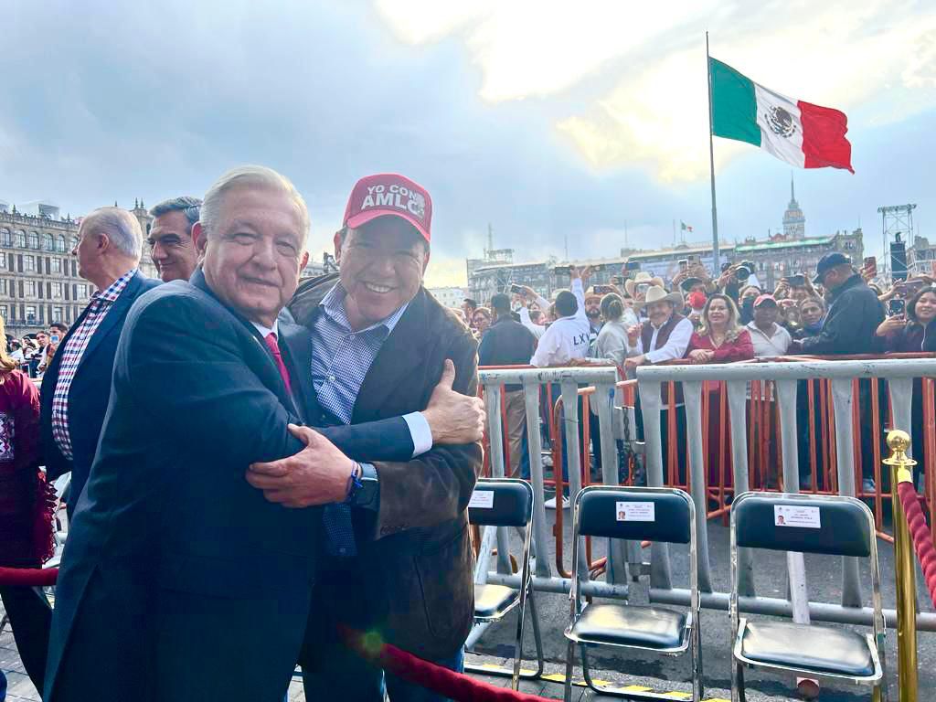 Por la soberanía energética, acompaña Gobernador David Monreal al Presidente López Obrador en concentración del Zócalo