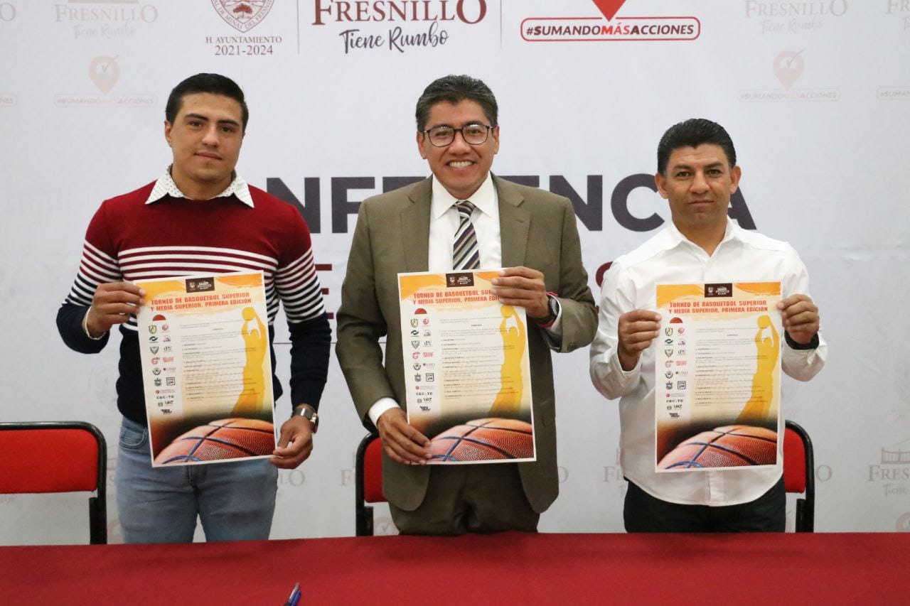 SAÚL MONREAL LE APUESTA AL DEPORTE ESTUDIANTIL CON TORNEO DE BASQUETBOL INTERINSTITUCIONAL 
