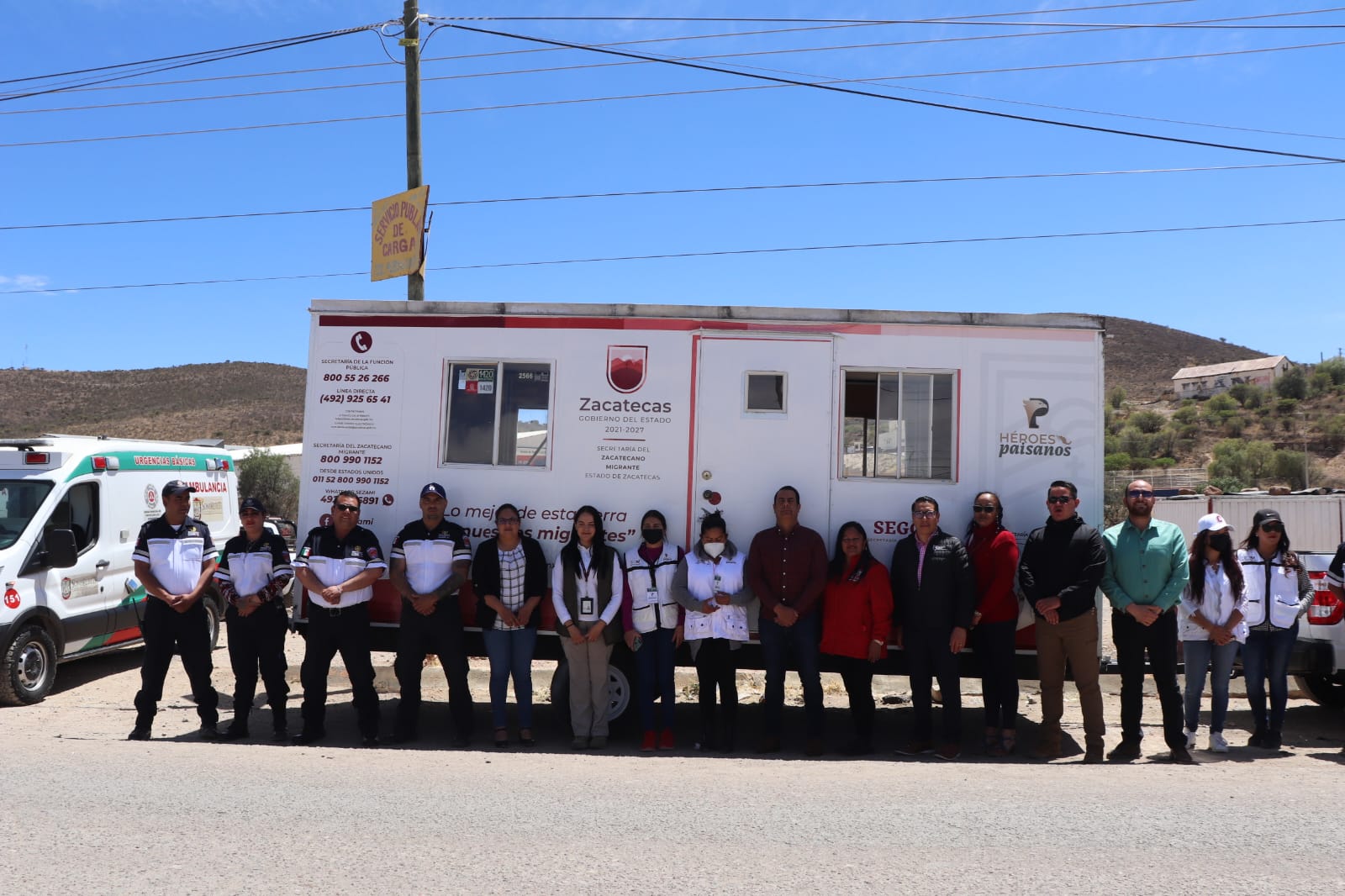 Supervisan Módulo de Programa Héroes Paisanos en Sombrerete