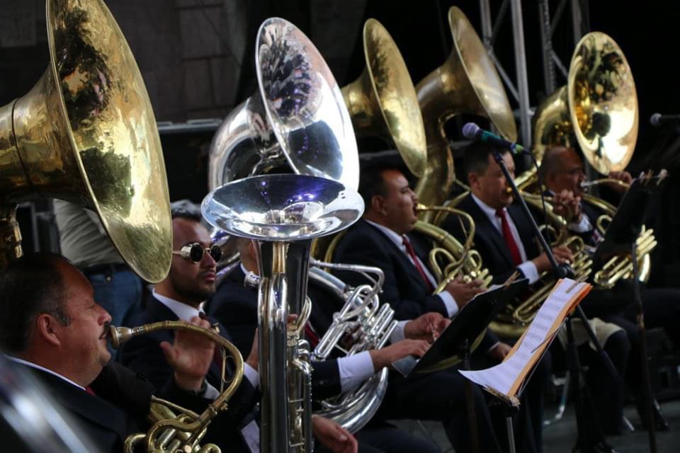 Tradicional concierto de la Banda Sinfónica del Estado de Zacatecas.