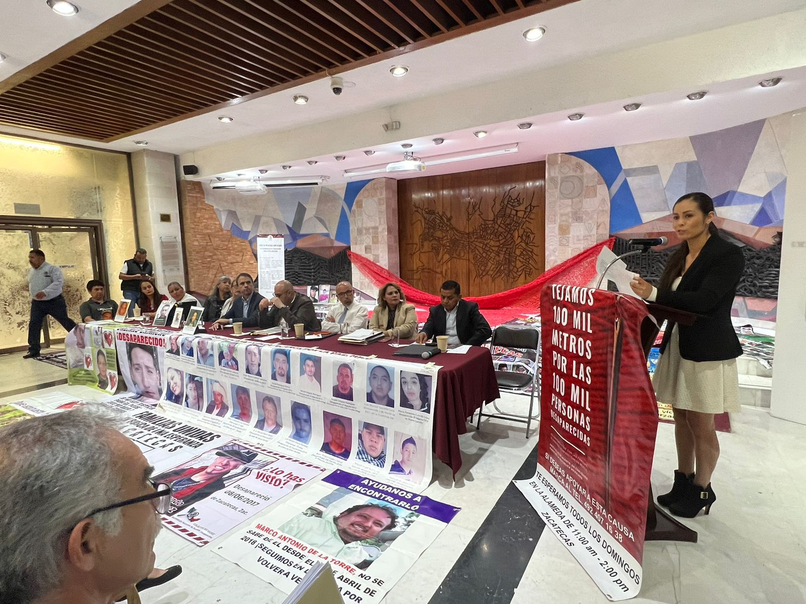 La CDHEZ reiteró su compromiso con los colectivos y familiares de personas desaparecidas.