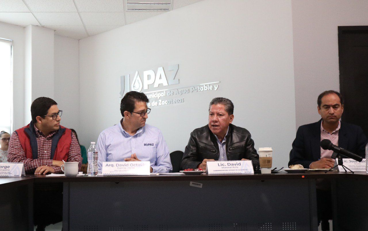 Instruye Gobernador David Monreal fortalecer sistemas de abastecimiento de JIAPAZ