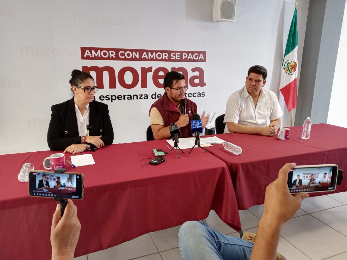 MORENA ZACATECAS  CUIDARÁ LA EQUIDAD Y PISO PAREJO EN LA CONTIENDA INTERNA