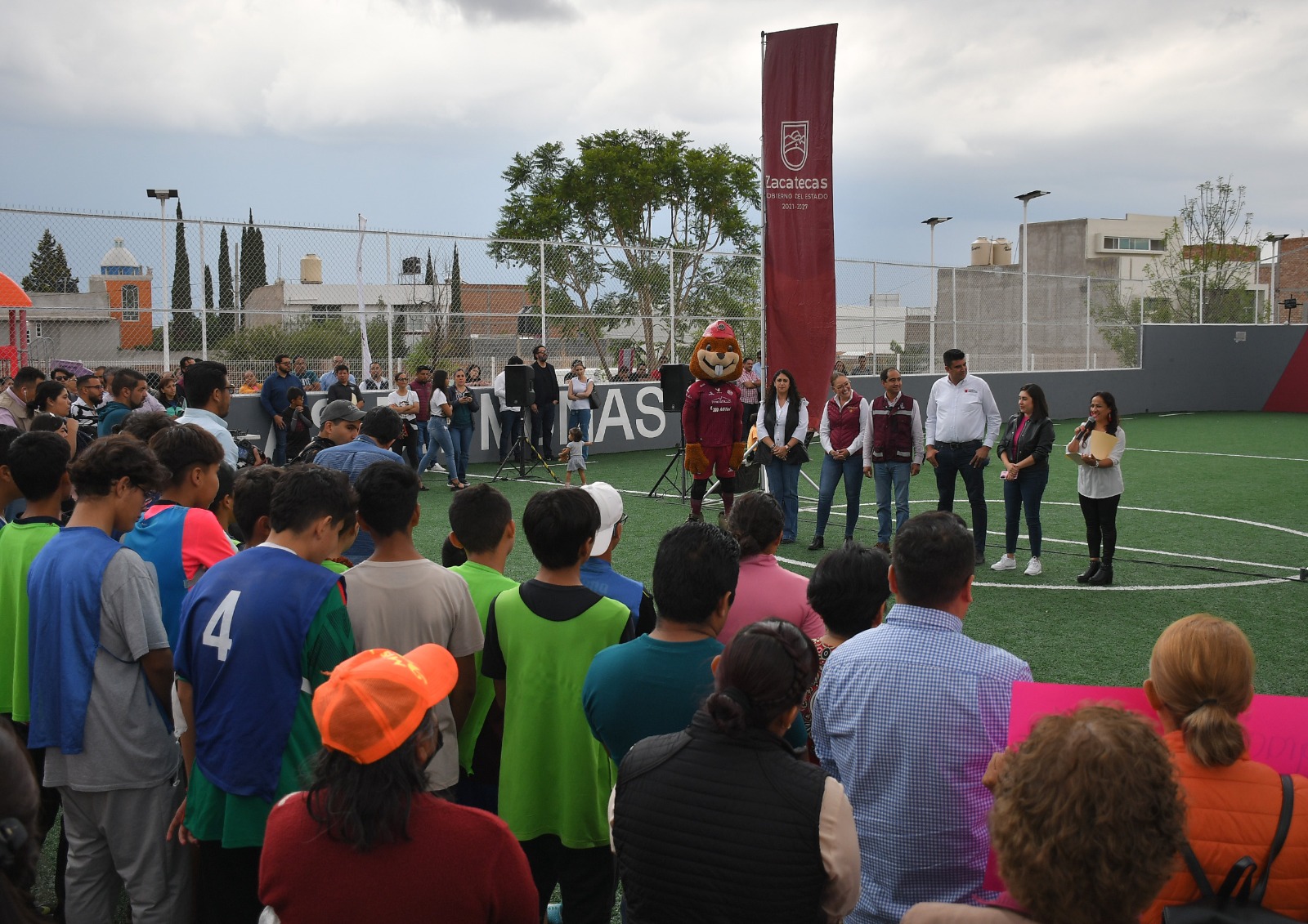 Entregan Gobierno de Zacatecas y Municipio de Guadalupe rehabilitación del Centro Deportivo Villas del Monasterio