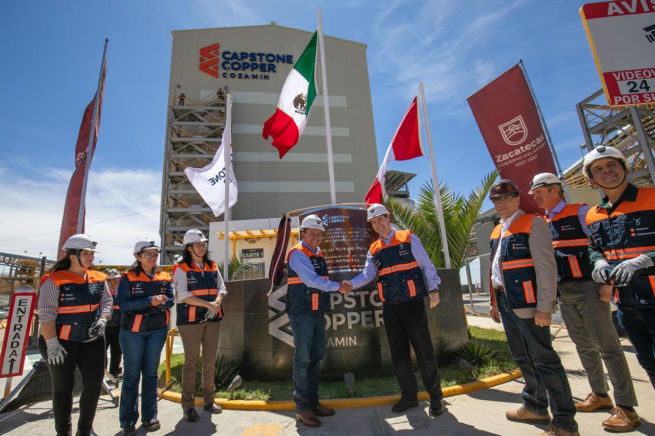 Capstone Copper invierte más de 450 mdp en Zacatecas