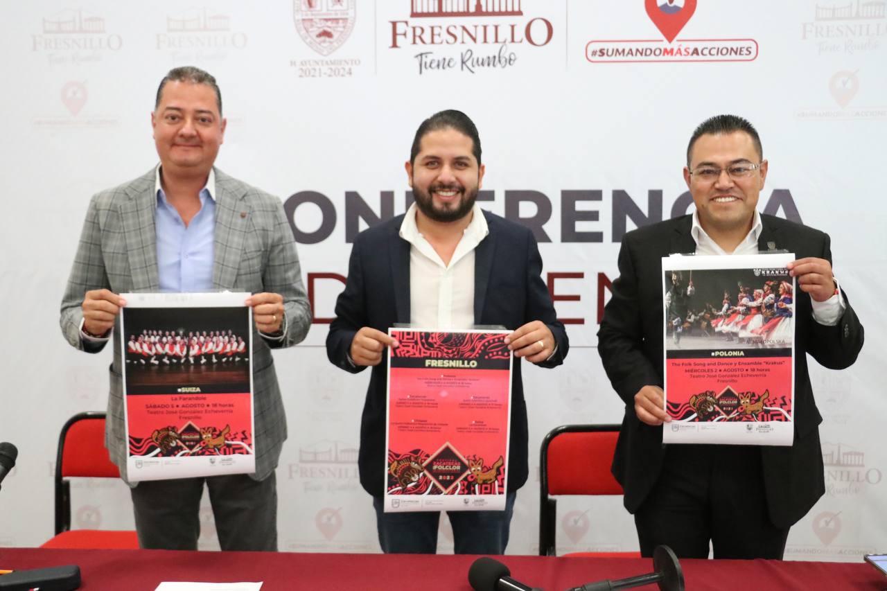 FRESNILLO, SUBSEDE DEL FESTIVAL ZACATECAS DEL FOLCLOR INTERNACIONAL