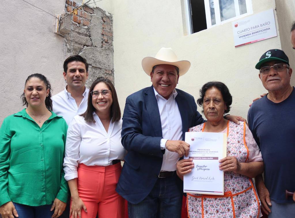 Gobernador David Monreal rehabilita Centro de Desarrollo para el Bienestar en Guadalupe y mejora viviendas de 159 familias