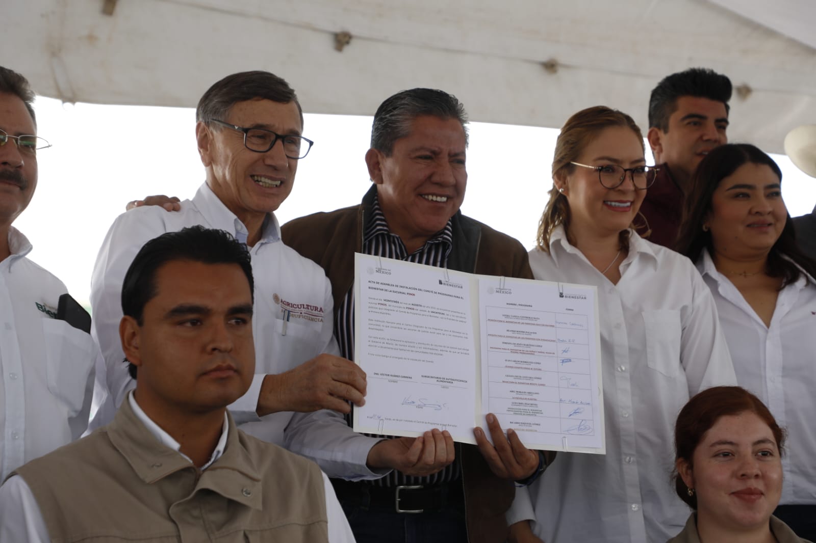 Encabeza Gobernador David Monreal toma de protesta a Comités de Programas para el Bienestar en el sureste zacatecano