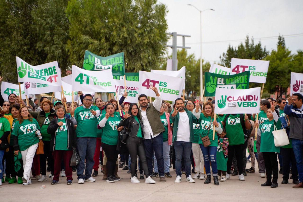 RESPALDA EL PARTIDO VERDE EN ZACATECAS A CLAUDIA SHEINBAUM
