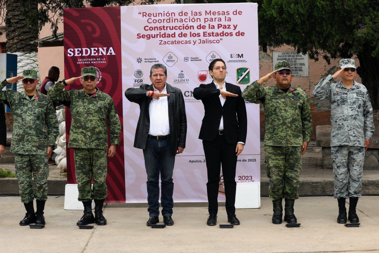 Acuerdan realizar acciones conjuntas de seguridad para la pacificación en 18 municipios de la zona Zacatecas-Jalisco