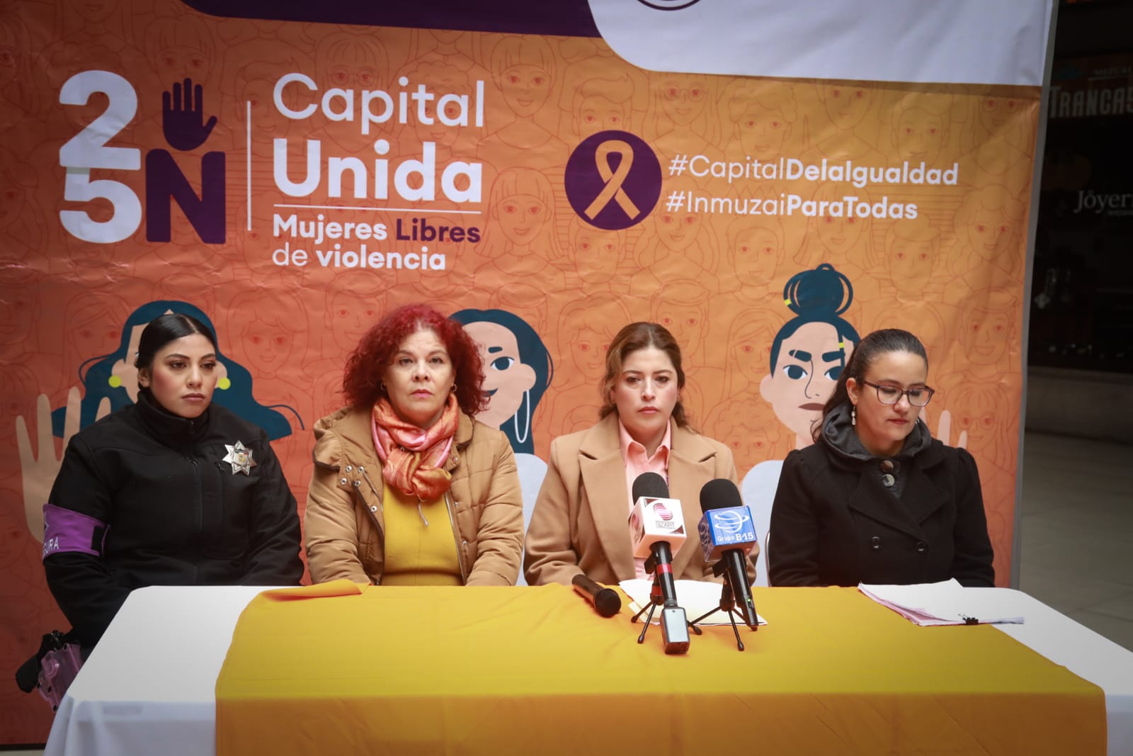 PRESENTAN EL PROGRAMA PARA CONMEMORAR EL 
25N “CAPITAL UNIDA, MUJERES LIBRES DE VIOLENCIA”

