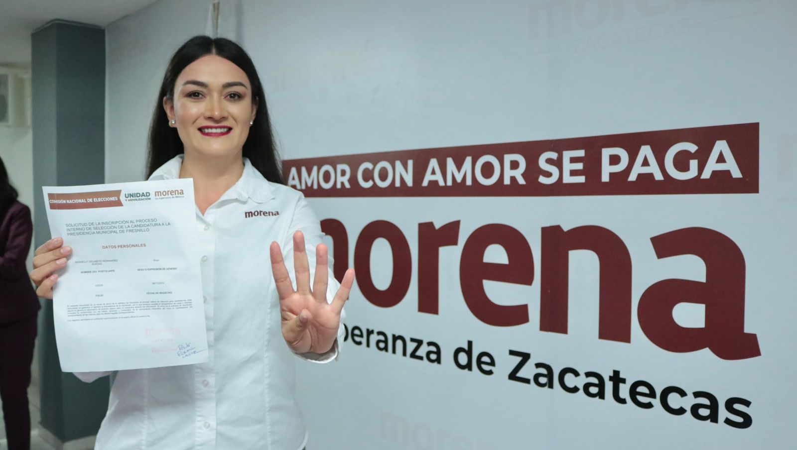 Bennelly Hernández se registra por la Presidencia de Fresnillo