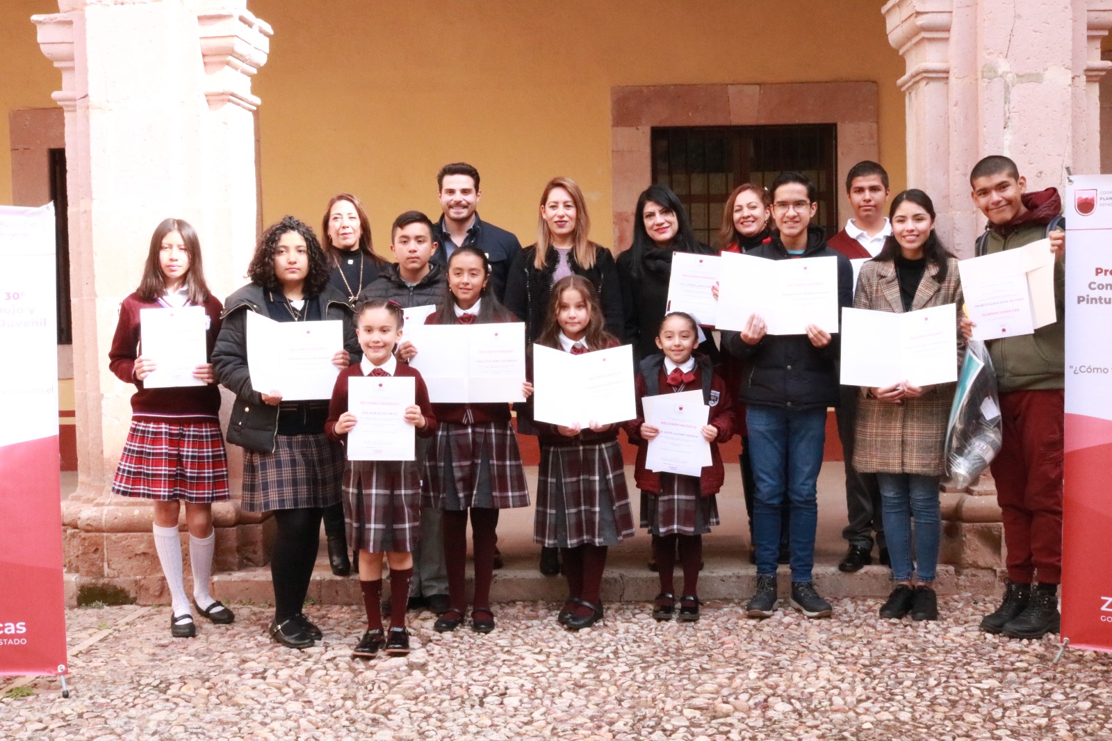 Premia Gobierno de Zacatecas a ganadores estatales del 30° Concurso Nacional de Dibujo y Pintura Infantil y Juvenil 2023