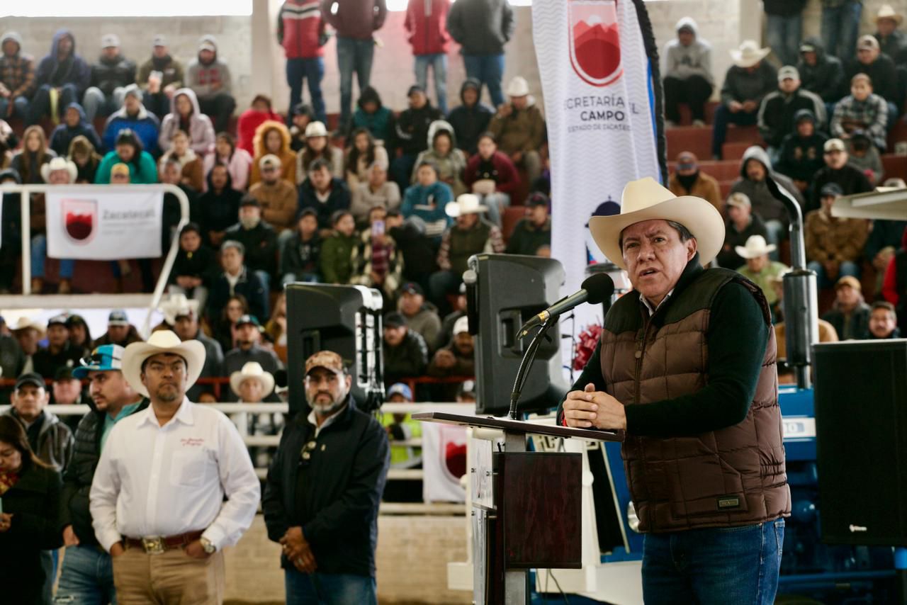 Lleva Gobernador David Monreal 50 mdp en apoyo al campo zacatecano, en la Expo Feria Agropecuaria Miguel Auza 2024