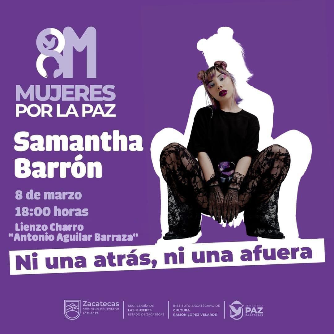 Concierto de Samantha Barrón cambia de sede al Lienzo Charro Antonio Aguilar Barraza