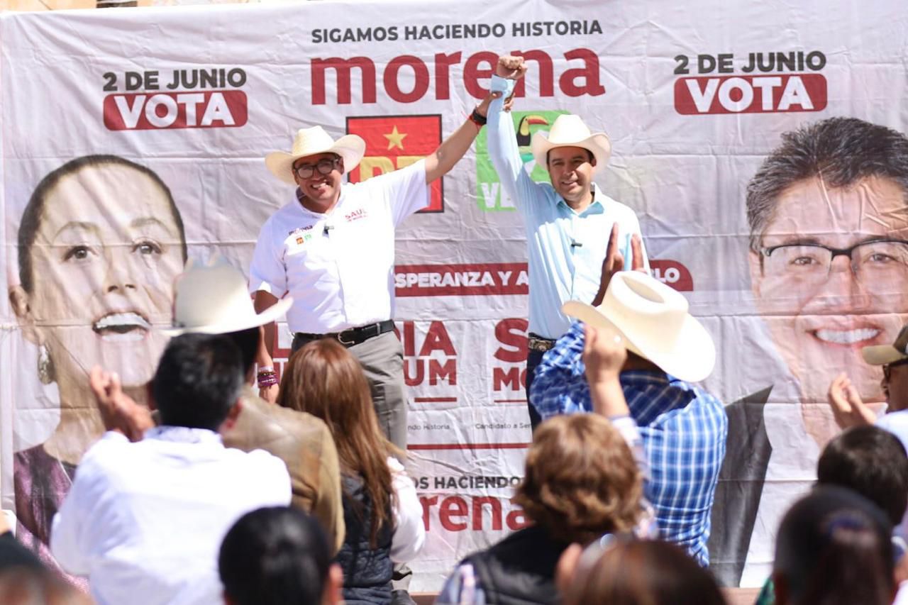 SEMIDESIERTO SE PINTA DE COLORES: 
NUEVA ALIANZA Y EL VERDE
VAN CON SAÚL MONREAL ÁVILA