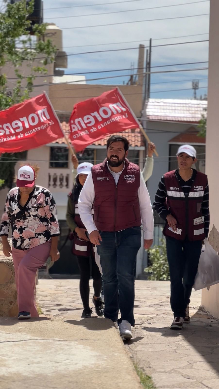 Santos González va tras problemática del agua en Zacatecas
